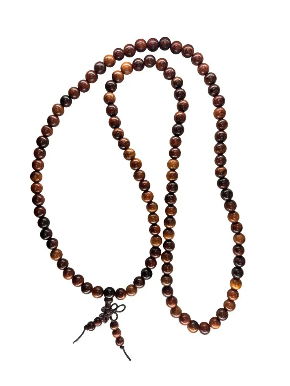 Natural Suanzhi Rosewood Mala Prayer 108 Beads 8mm Necklace Bracelet 32.8g